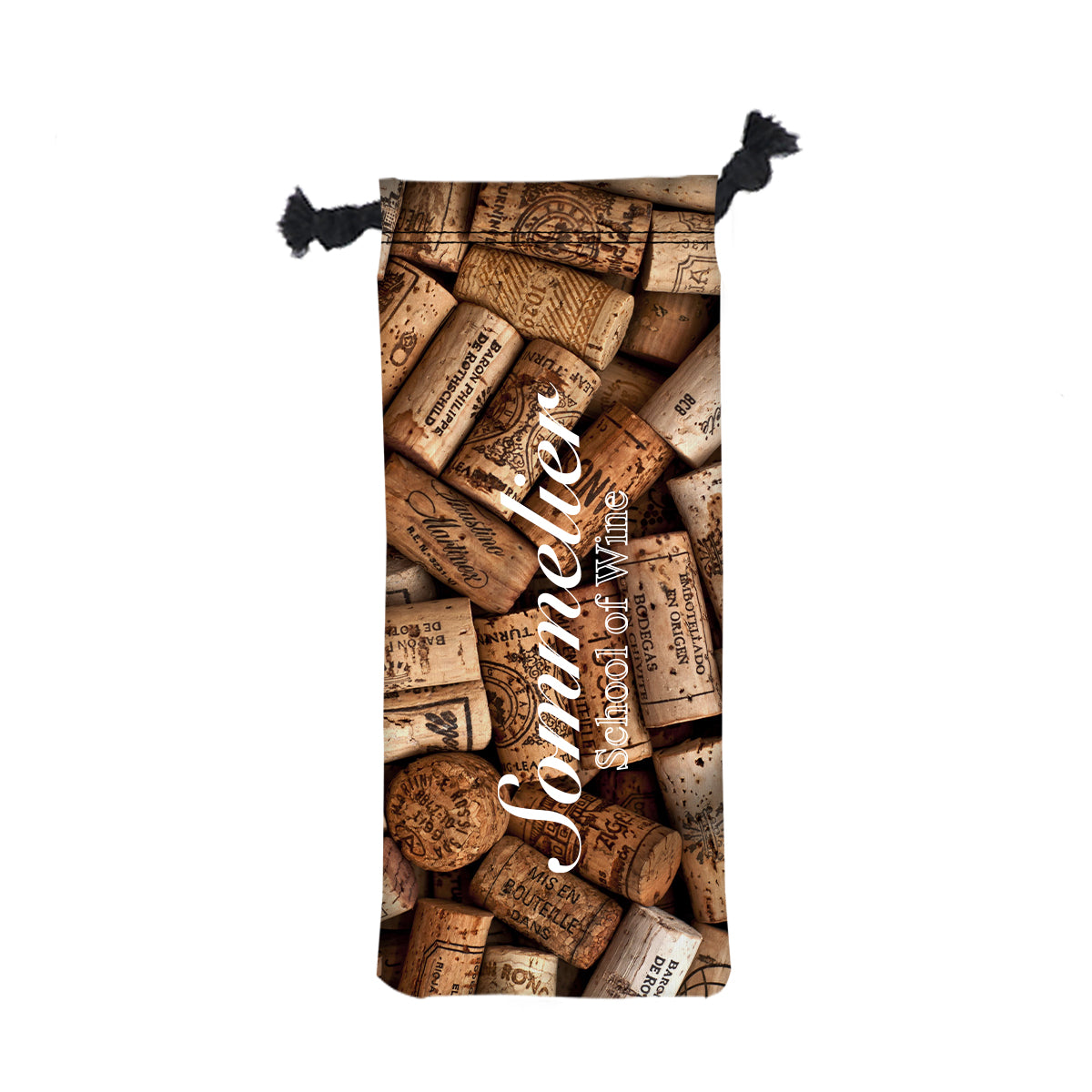 Wine Drawstring Bag, 6 x 15.5 Inches - 6" W X 15.5" H Wine Drawstring Bag