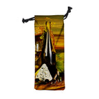 Wine Drawstring Bag, 6 x 15.5 Inches - 6" x 15.5" Canvas Wine Drawstring Bag