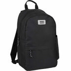 Wink Recycled Laptop Backpack, 15 Inch Embroidery - Black - Right Angle