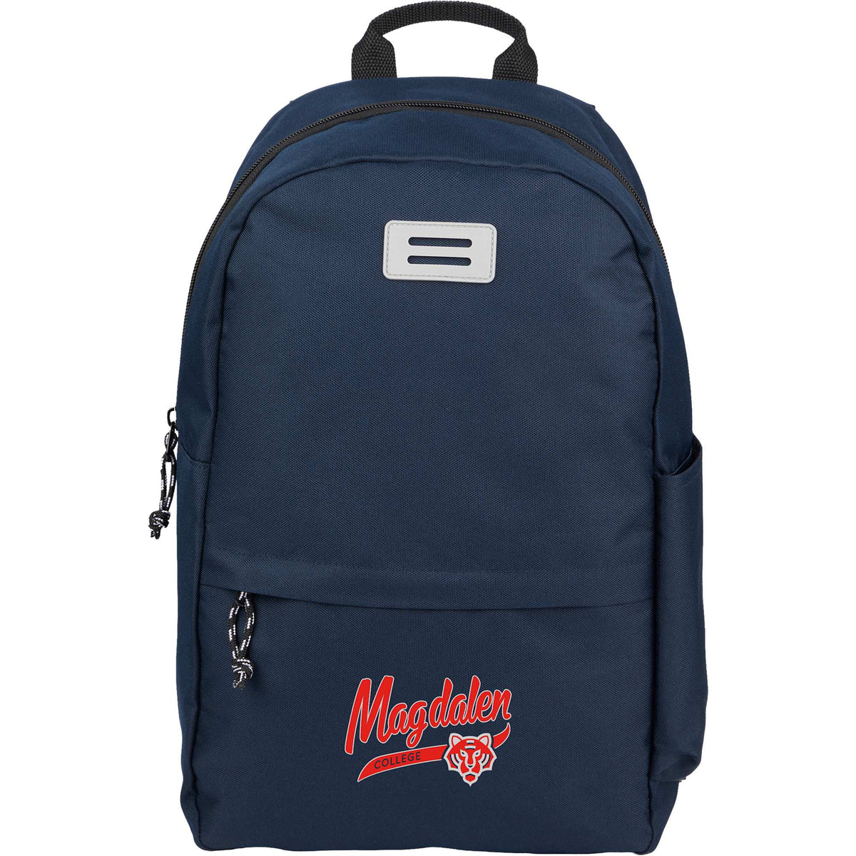 Wink Recycled Laptop Backpack, 15 Inch Embroidery - Navy - Front