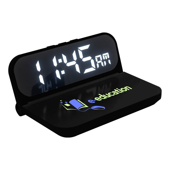 Wireless Charger and Clock, 15W Full Color