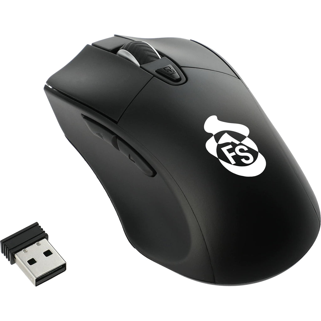 Wizard Antimicrobial Wireless Mouse - Black - Set