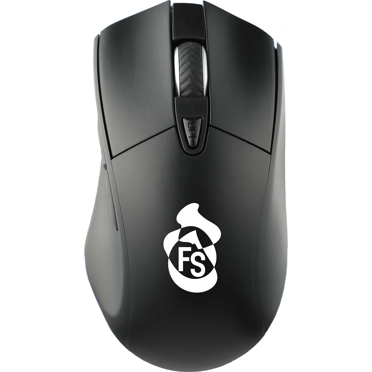 Wizard Antimicrobial Wireless Mouse - Black - Top
