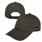 Wolverine Six Panel Cap, Grey Claw Label Embroidery - Black Olive - Right Angle