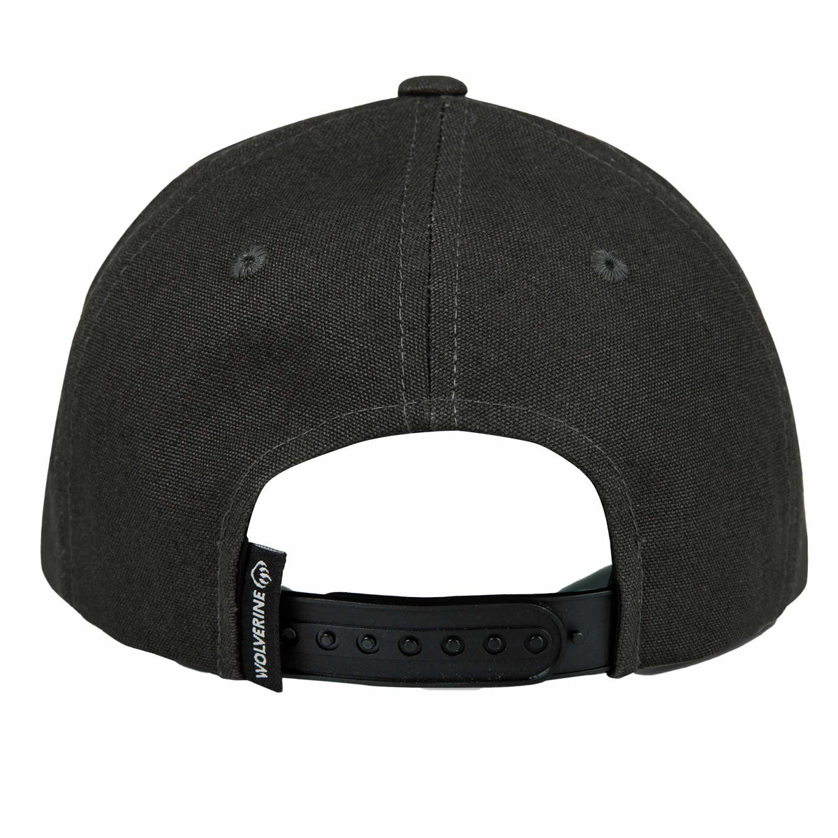 Wolverine Six Panel Cap, Grey Claw Label Transfer - Onyx - Back