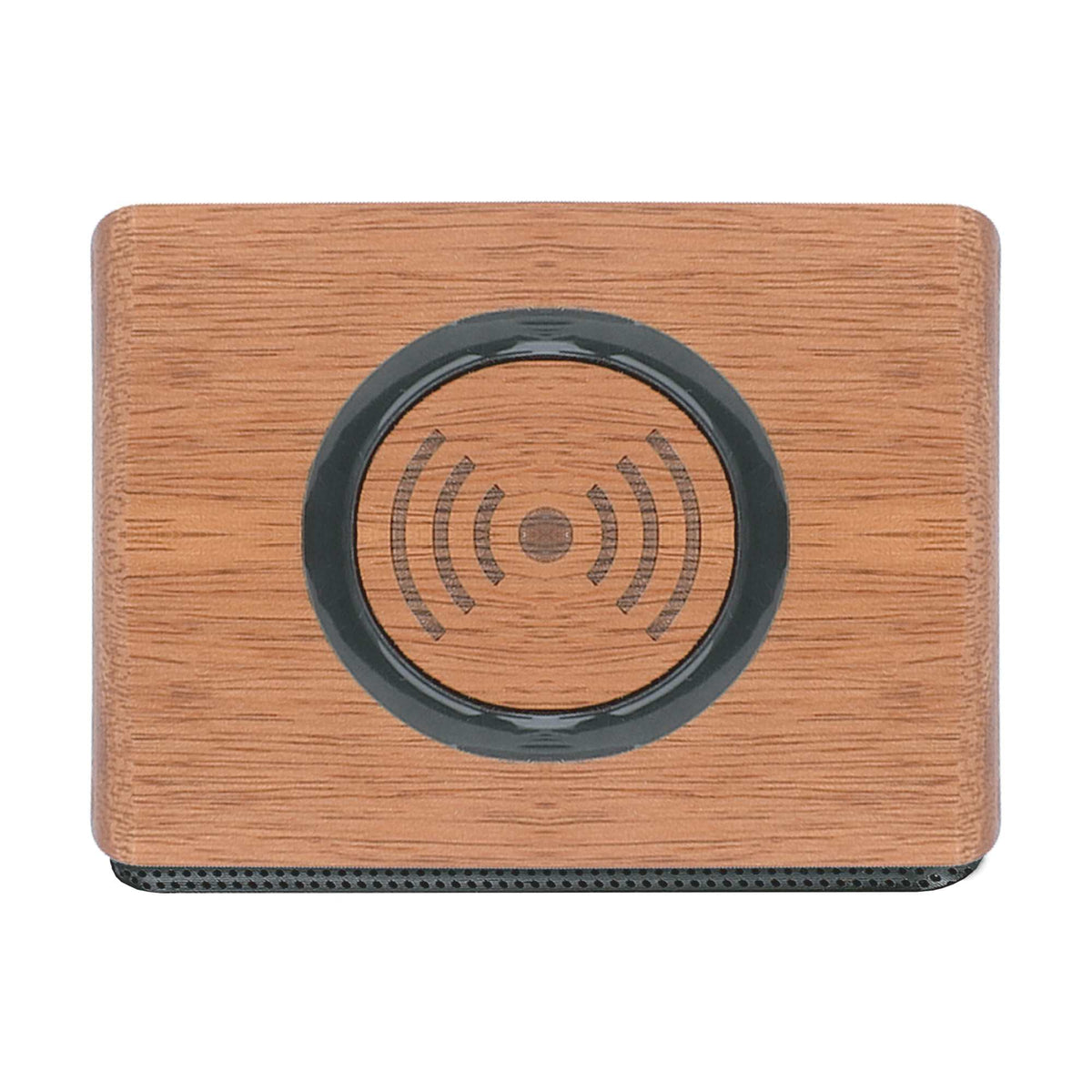 Wooden Speaker with Wireless Charging Top - Wood - Top
