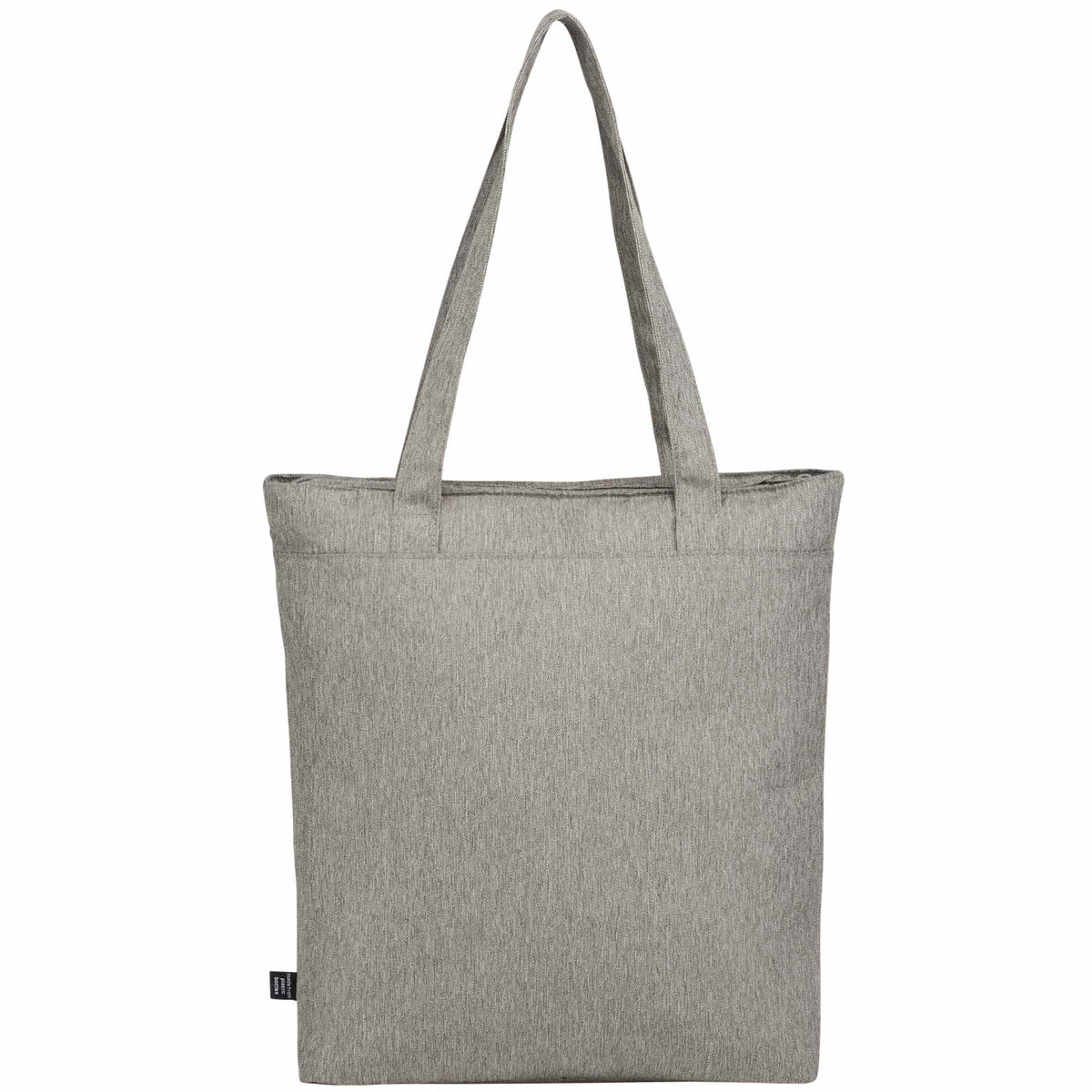Work Anywhere Laptop Tote in Recycled Polyester - Gray - Back