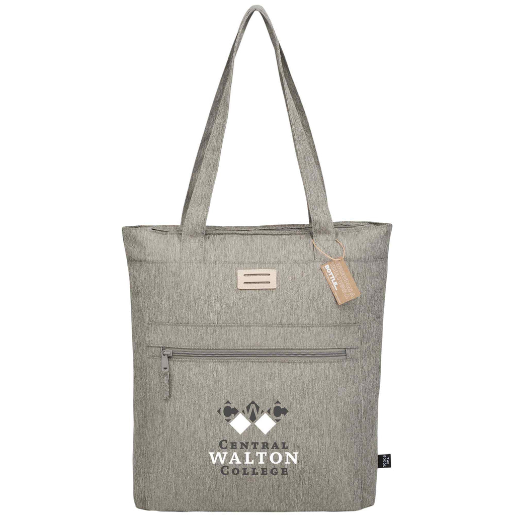 Work Anywhere Laptop Tote in Recycled Polyester - Gray - Front