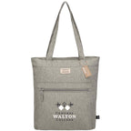 Work Anywhere Laptop Tote in Recycled Polyester - Gray - Front