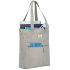 Work Anywhere Laptop Tote in Recycled Polyester - Gray - Right Angle 2