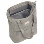Work Anywhere Laptop Tote in Recycled Polyester - Gray - Right Angle 3
