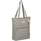 Work Anywhere Laptop Tote in Recycled Polyester - Gray - Right Angle