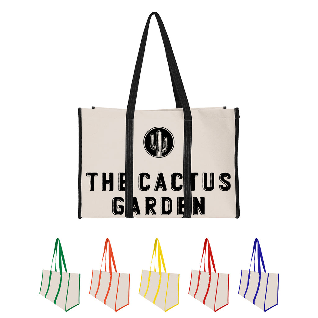 Wrap Around Tote Bag in Recycled Canvas - Natural