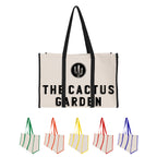 Wrap Around Tote Bag in Recycled Canvas - Natural