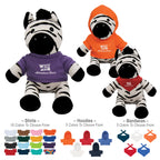 Zander Zebra Plush Toy, 6 Inch - 6" Zander Zebra