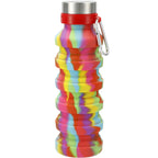 Zigoo Collapsible Silicone Bottle, Tie Dye, 18 oz Full Color - TIE-DYE - Front